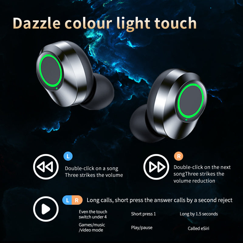 Wireless Bluetooth headphone with Large Screen Smart Digital Display